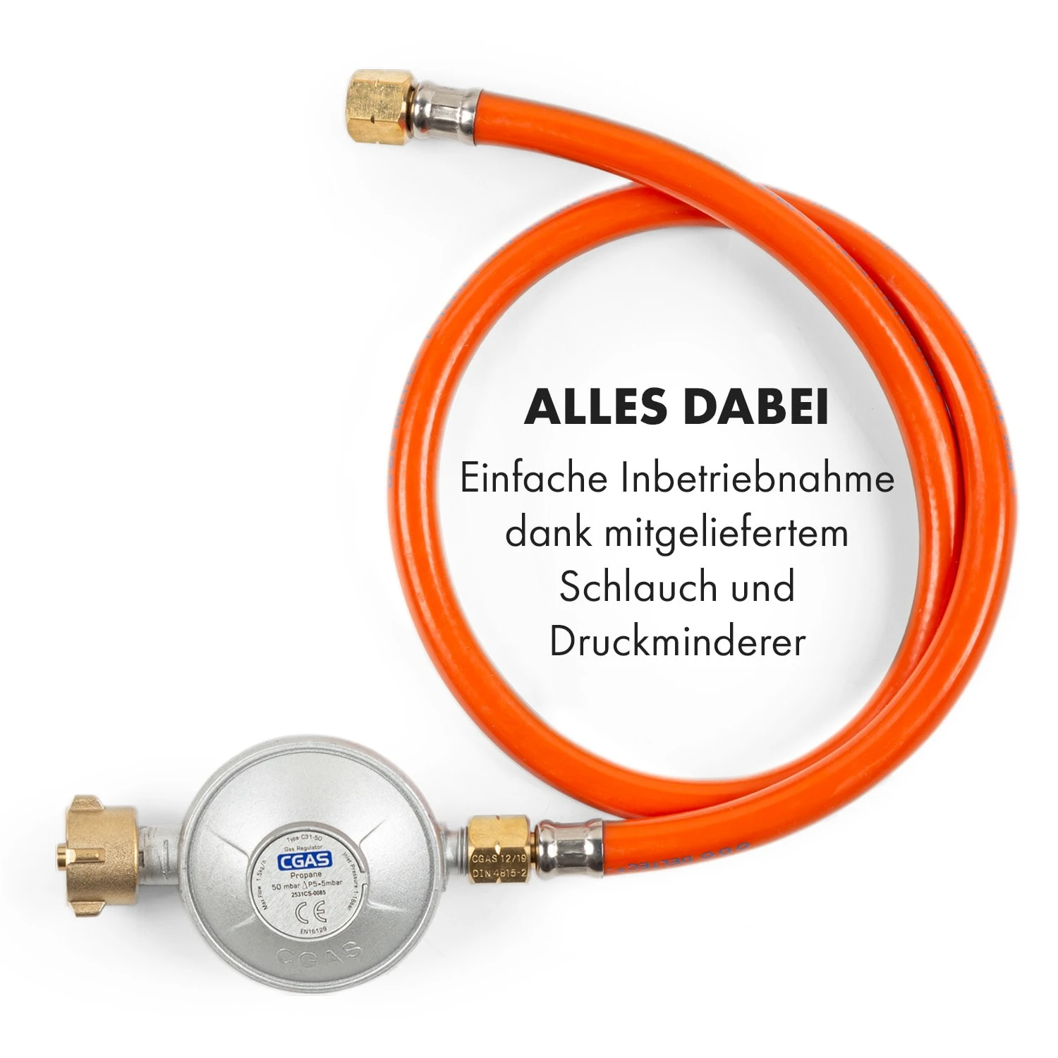 Goldflame 5 Gaskochfeld 5-flammig Messing-Brenner Glaskeramik – Bild 9