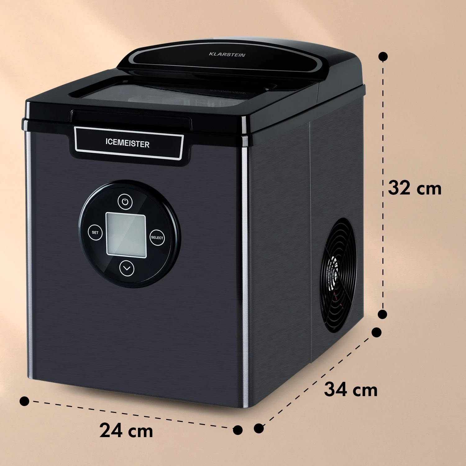 Icemeister 2G Eiswürfelmaschine 12kg/24h LC-Display Edelstahl – Bild 7