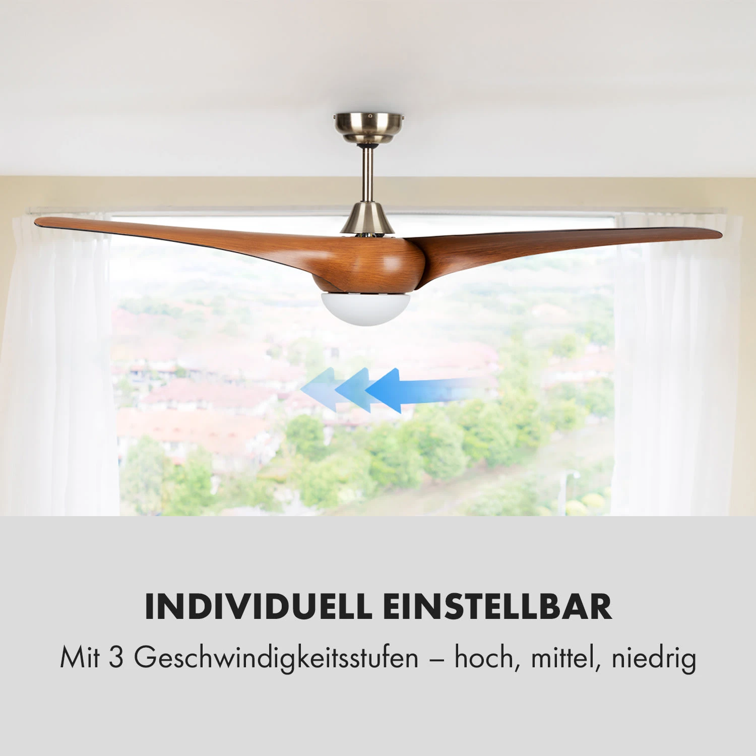 Monteverde Deckenventilator Deckenleuchte 52" 8.376m³/h 3 Flügel – Bild 5
