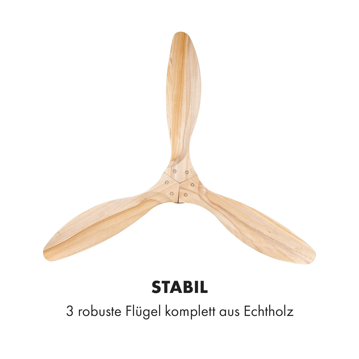 Santa Elena Deckenventilator 52" 9.060m³/h 3 Echtholzflügel – Bild 4