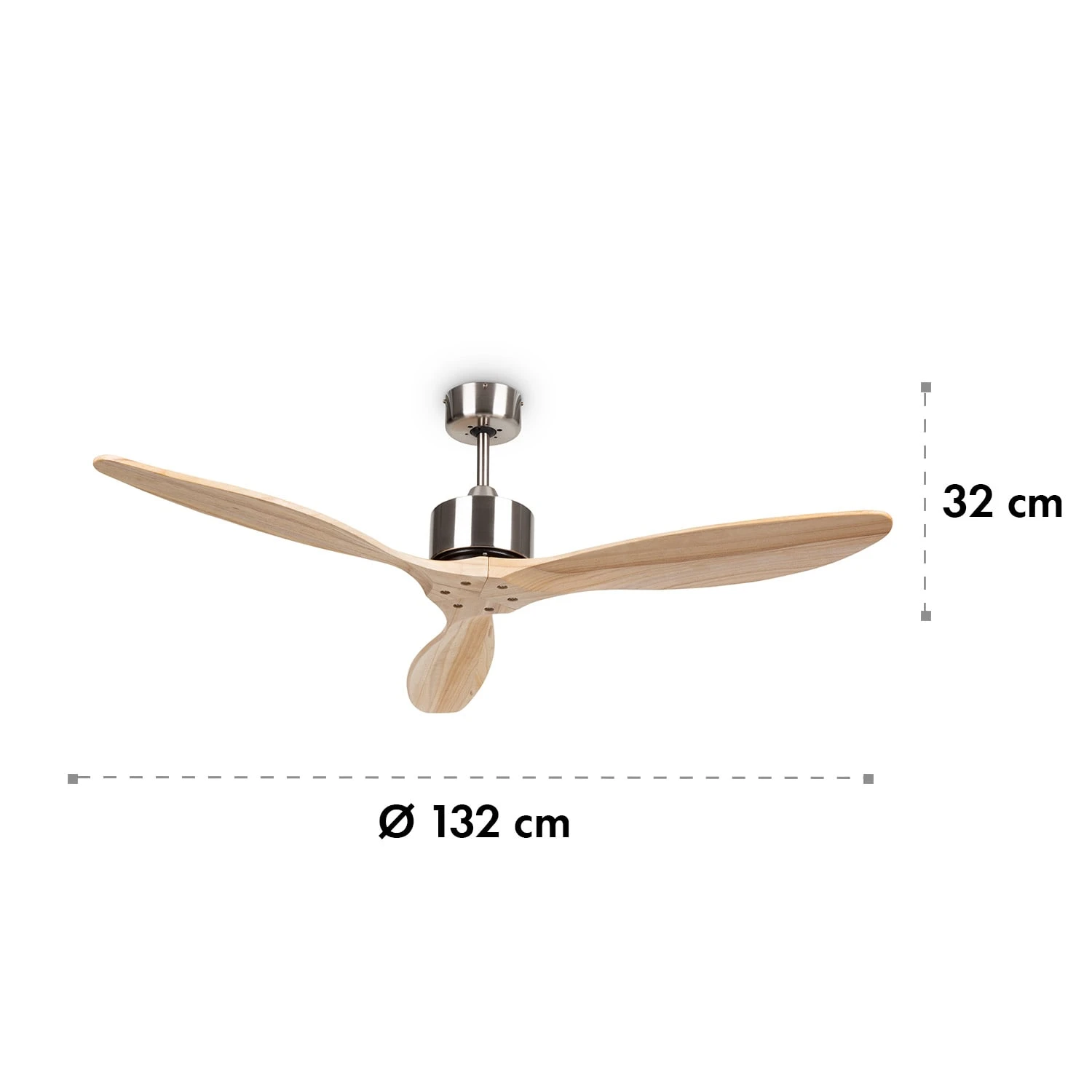 Santa Elena Deckenventilator 52" 9.060m³/h 3 Echtholzflügel – Bild 7
