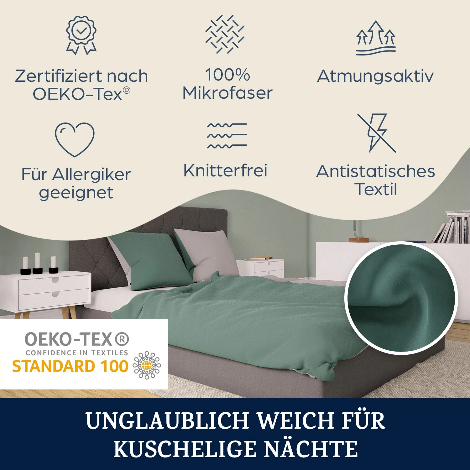 Soft Wonder-Edition Bettwäsche 200x200 Cm – Bild 2