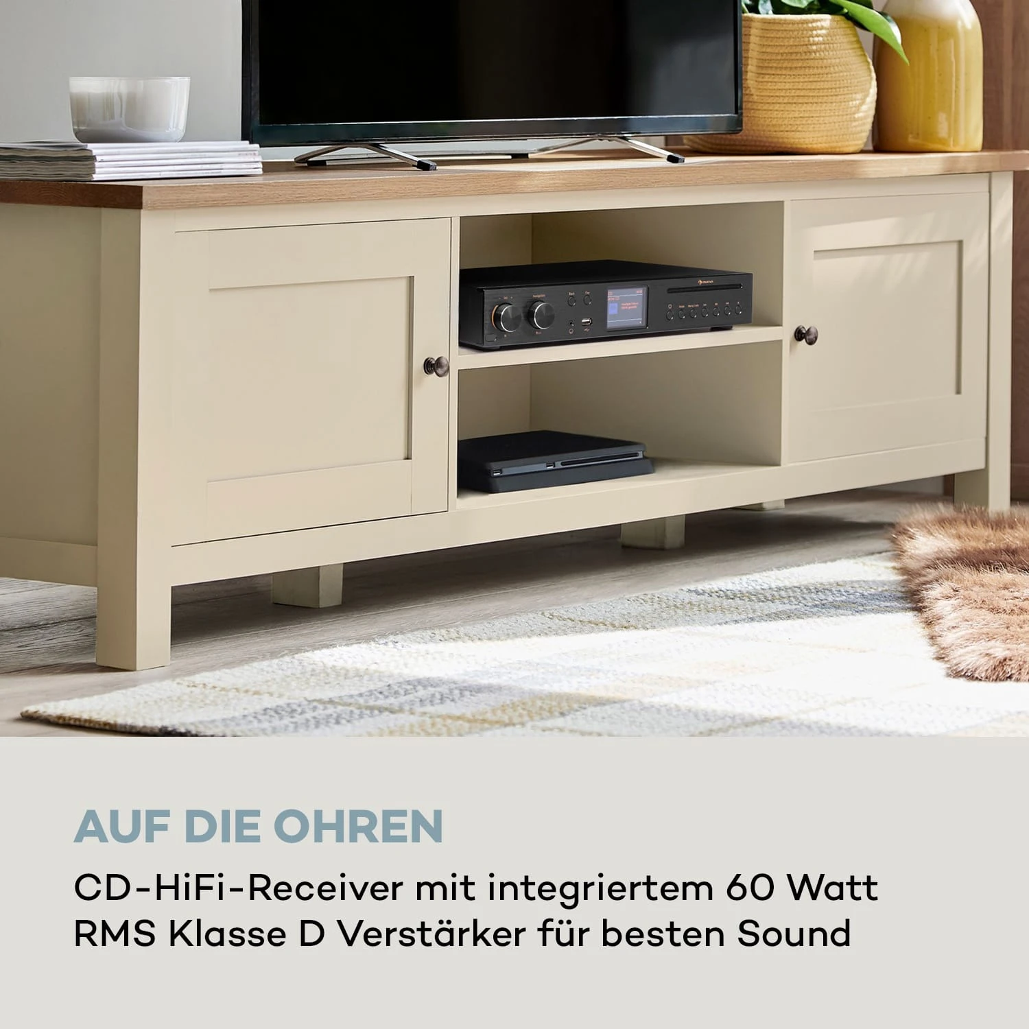 Black Star CD-HiFi-Receiver Verstärker Internet/DAB+/FM-Radio CD-Player WiFi – Bild 2