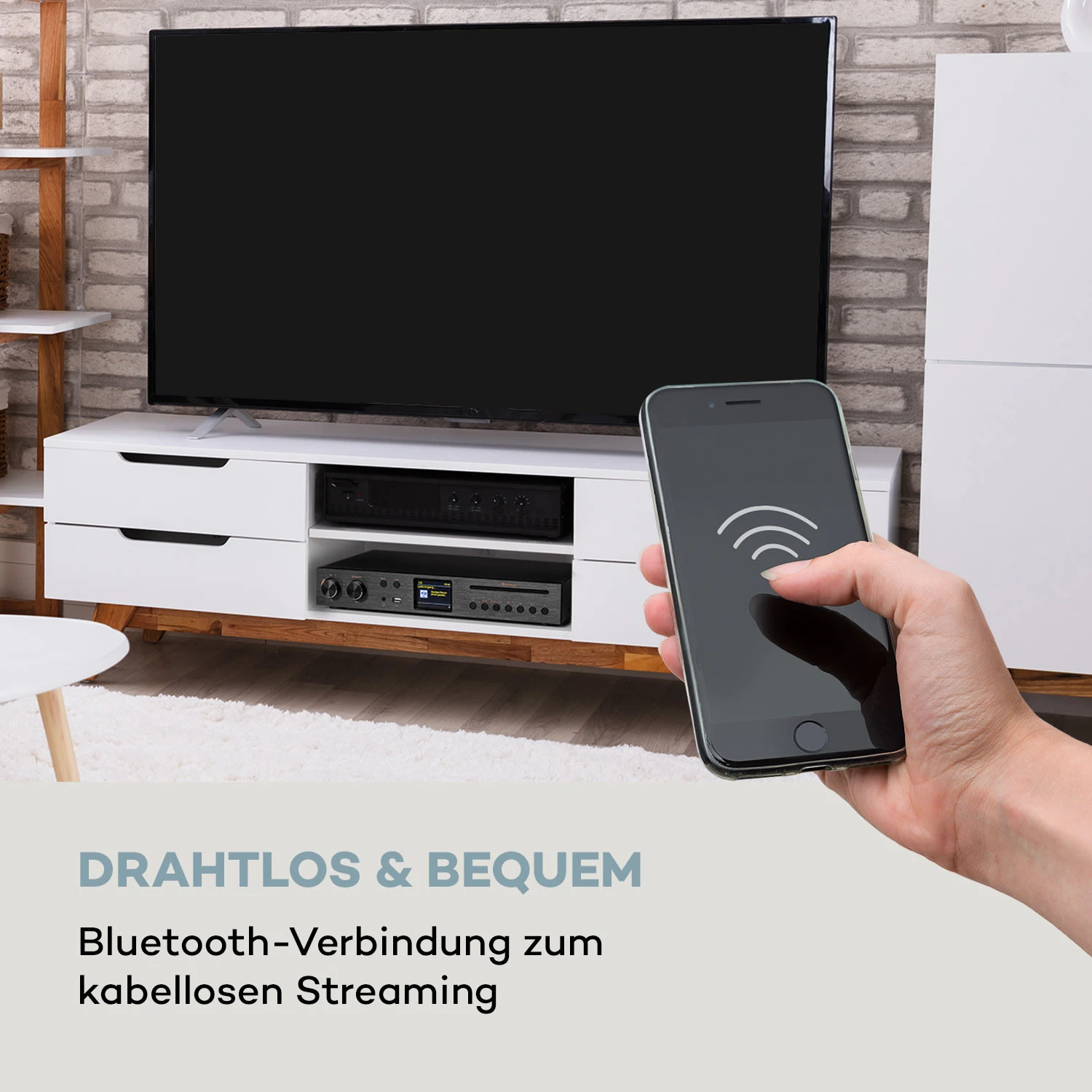 Black Star CD-HiFi-Receiver Verstärker Internet/DAB+/FM-Radio CD-Player WiFi – Bild 5