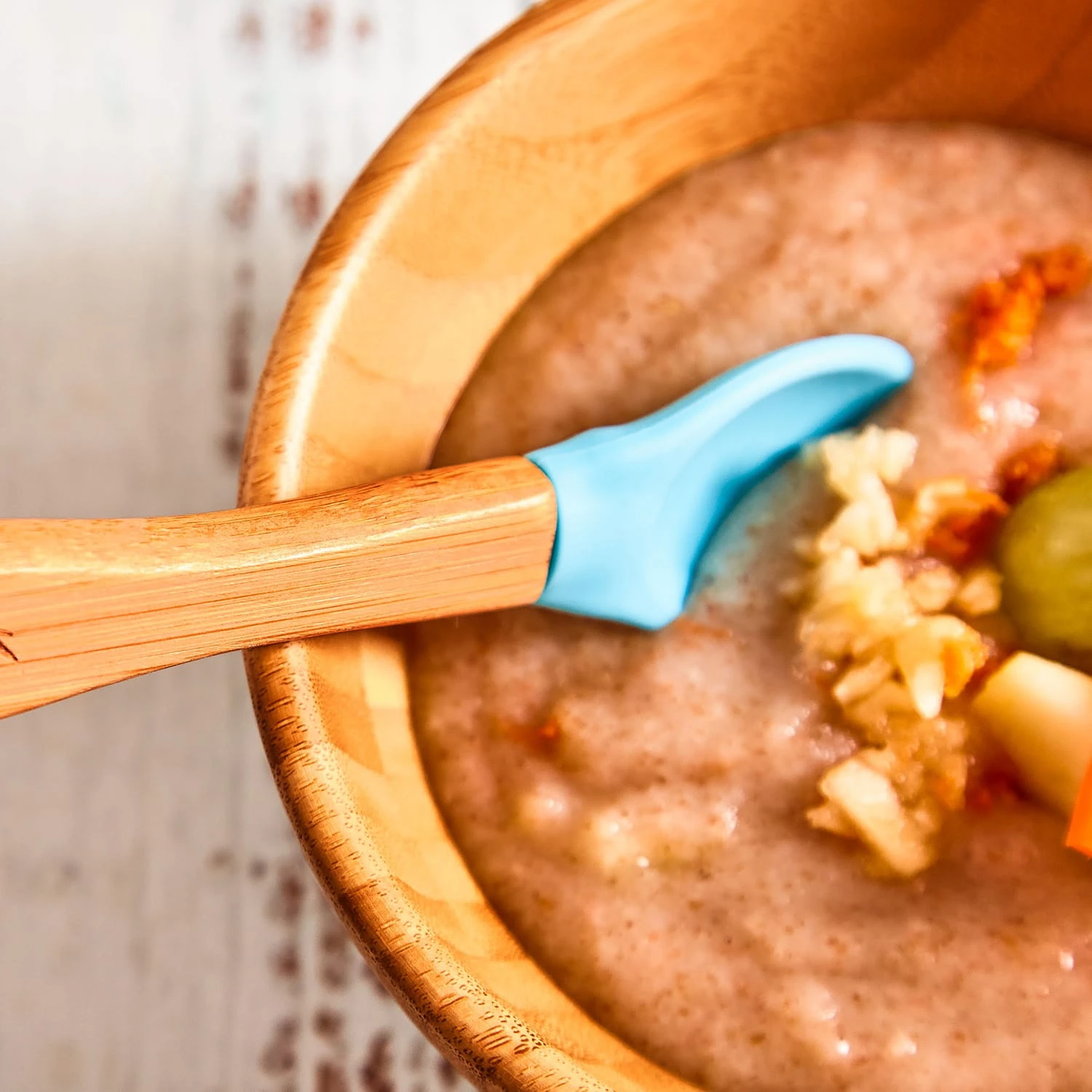 Kindergeschirr Mit Bambusschale Und Löffel 400 Ml Inkl. Saugnapf Ø: 13,7 Cm – Bild 3