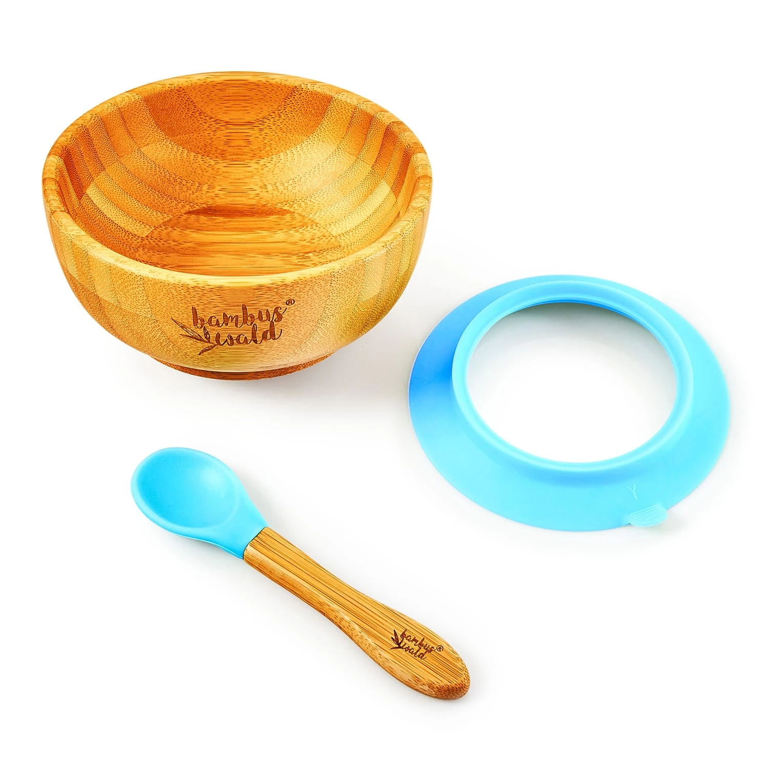 Kindergeschirr Mit Bambusschale Und Löffel 400 Ml Inkl. Saugnapf Ø: 13,7 Cm – Bild 5