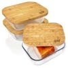 Glasbox Mit Bambusdeckel 2800 Ml Luftdicht Plastikfreie Aufbewahrung
