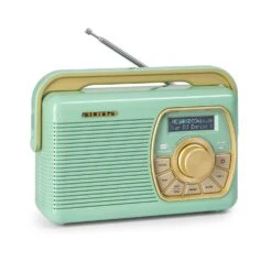 Buddy Digitalradio DAB/DAB+/UKW Bluetooth 5.0 AUX 1Ah-Akku Mobil Retro