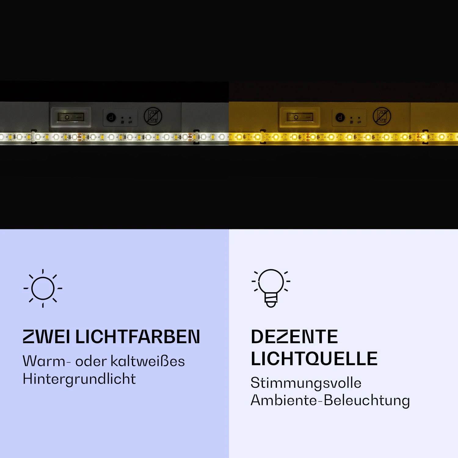 Wondersky Decken-Infrarotheizstrahler 2-er Set 700W 60 X 6 X 120 Cm (BxHxT) IP44 – Bild 3