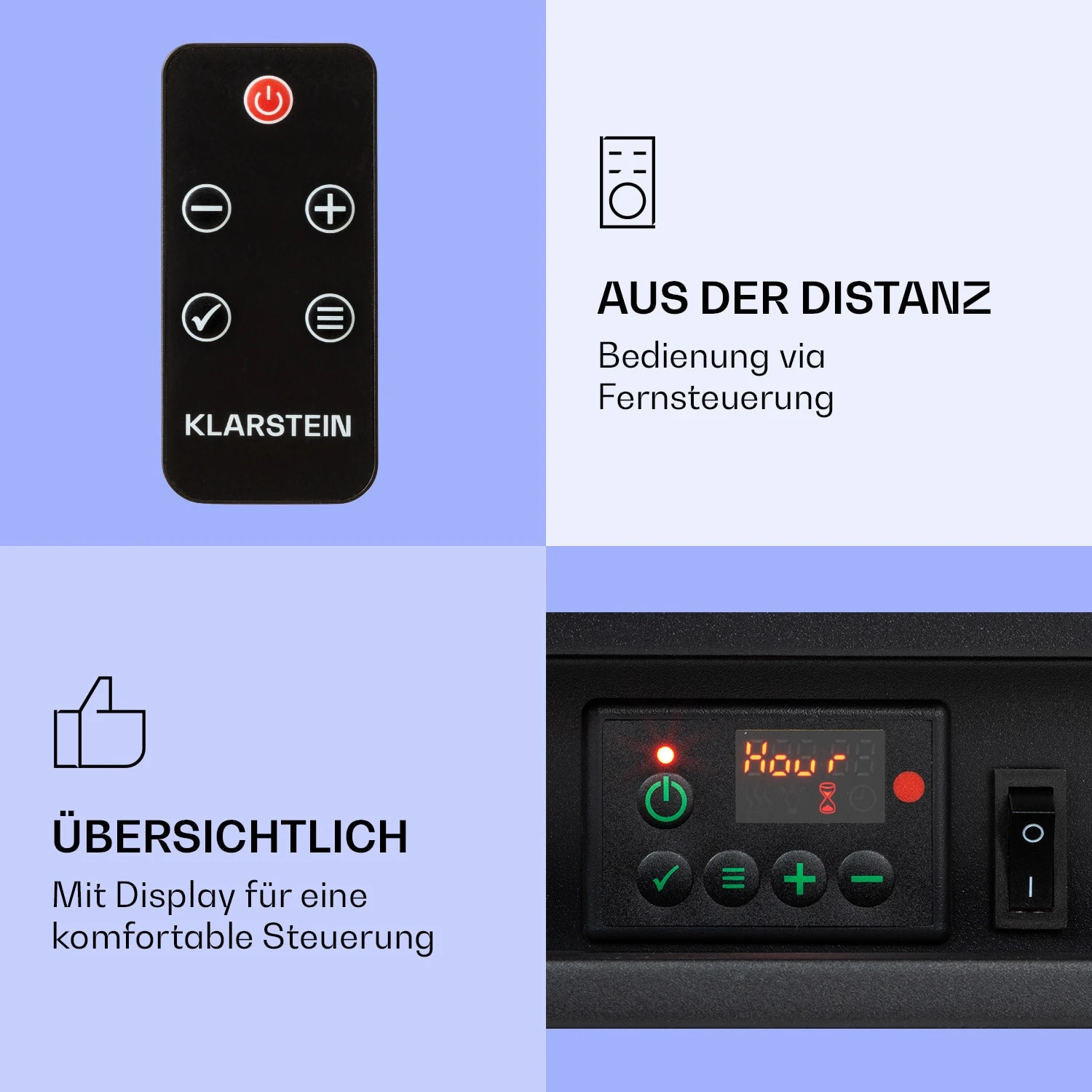 Studio 5 Arc Elektrokamin 1800 W LED-Flammen Heizlüfter Fernbedienung – Bild 3