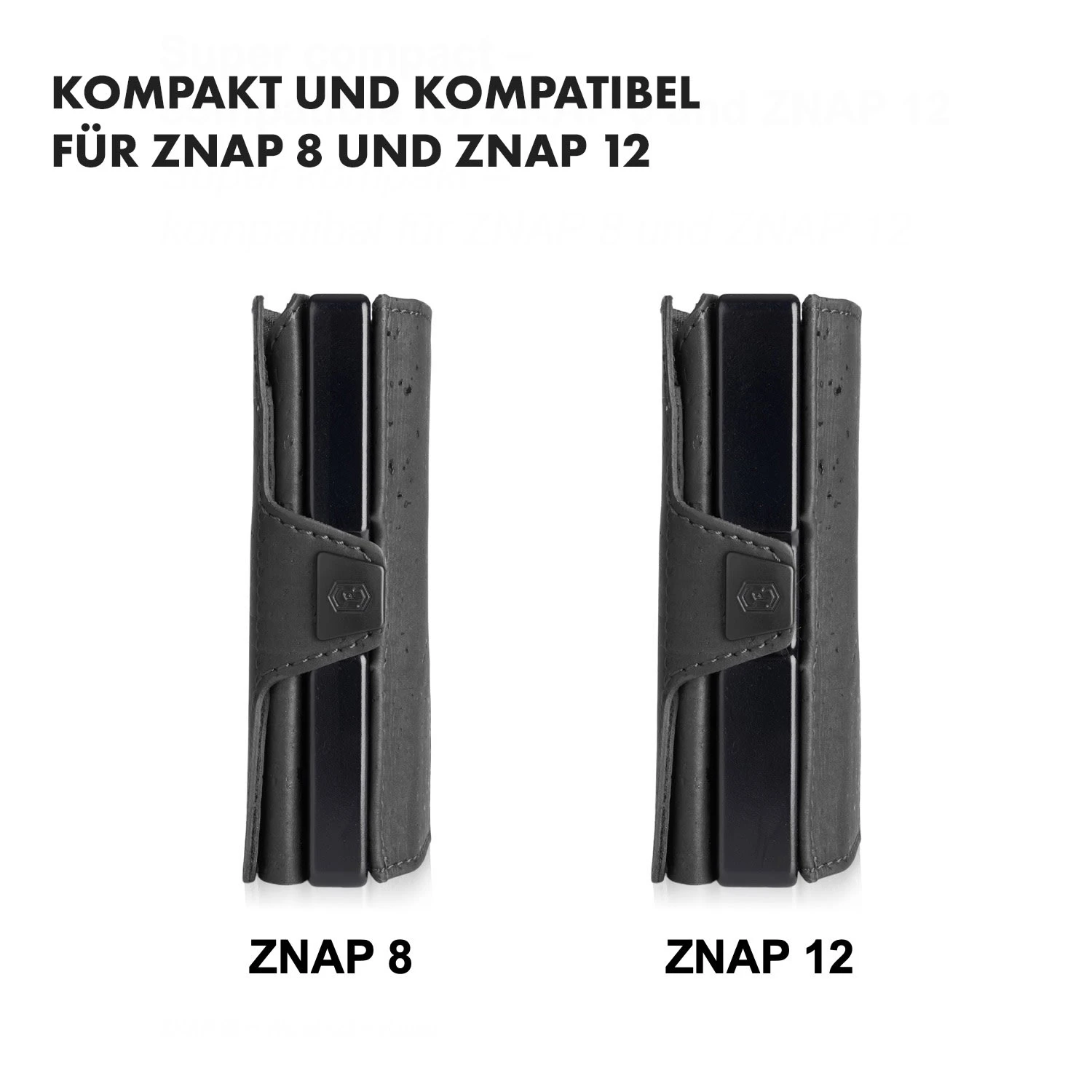 Coin Pocket Mit RFID-Schutzkarte Für ZNAP Slim Wallets 8 Und 12 Druckknopf – Bild 6