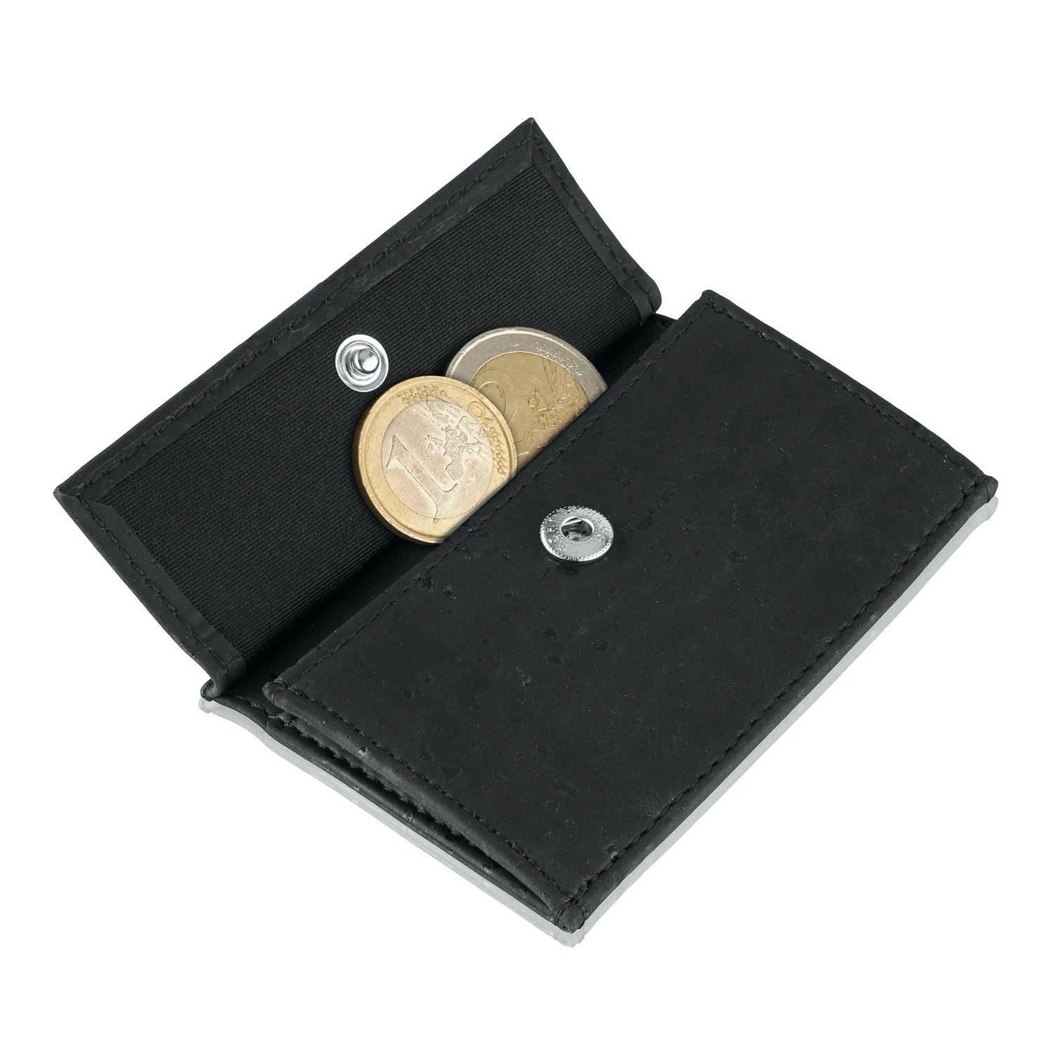 Coin Pocket Mit RFID-Schutzkarte Für ZNAP Slim Wallets 8 Und 12 Druckknopf