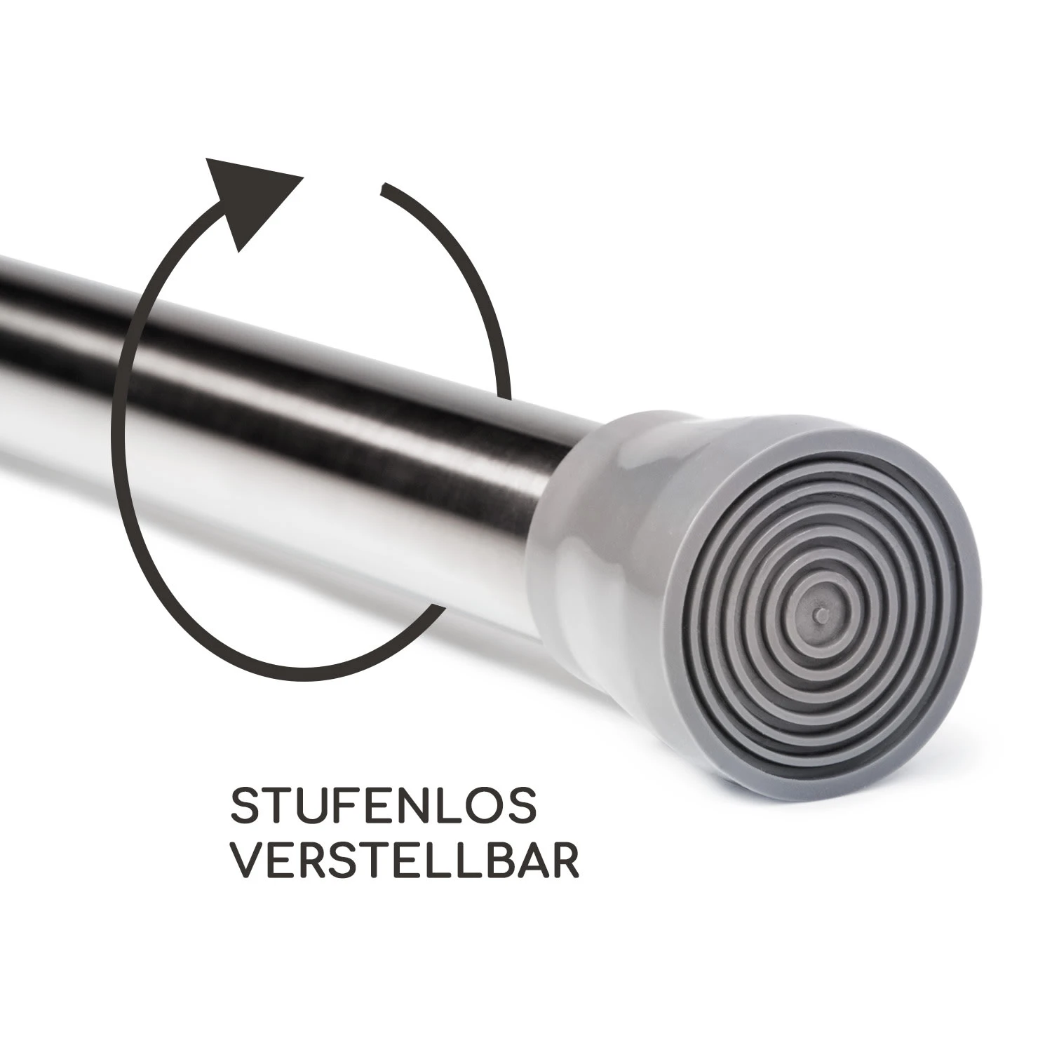 Stamina S Teleskopstange Duschvorhang 70-120cm Rutschfest – Bild 3