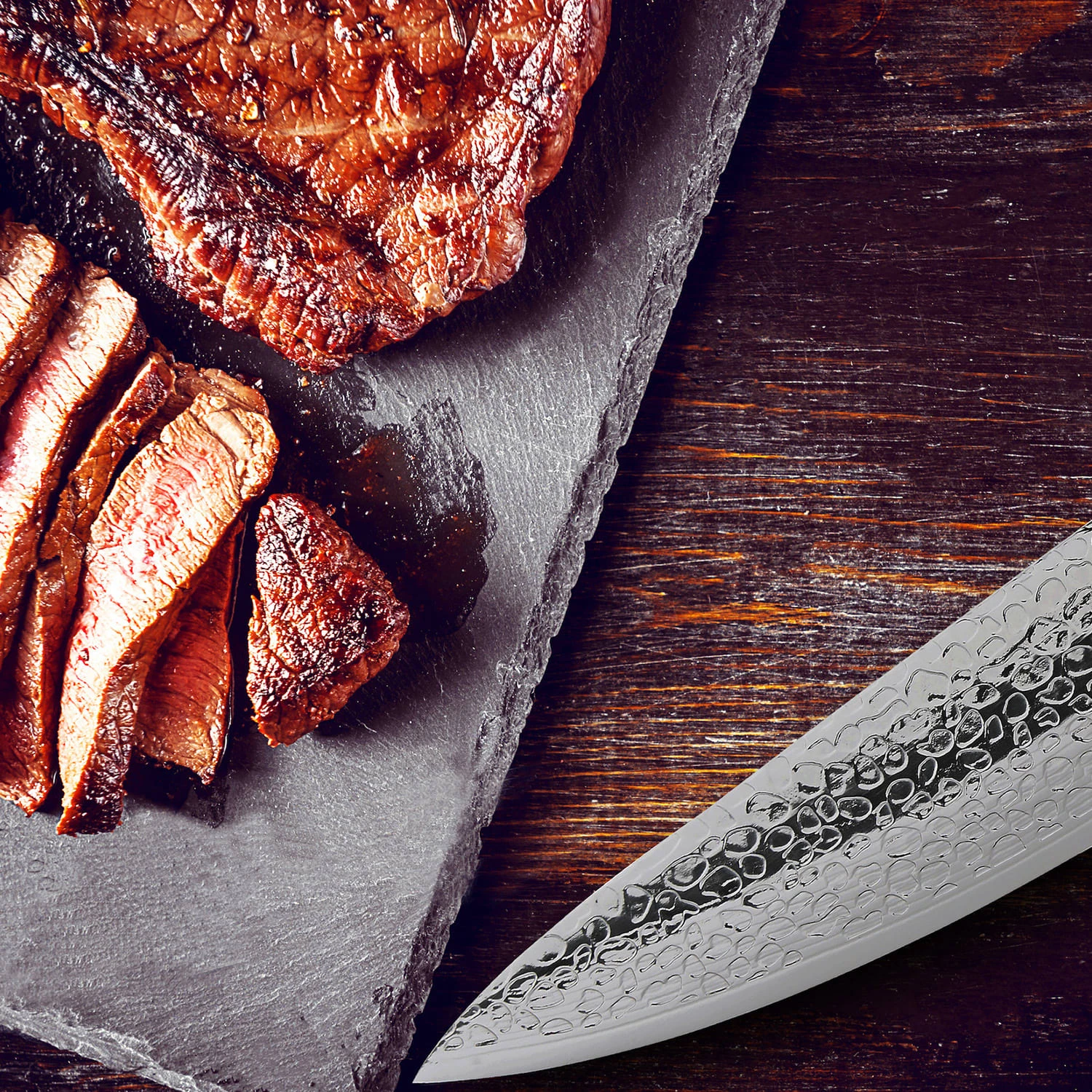 Executive-Plus Serie 8" Chefkoch Kochmesser 61 HRC Damaszenerstahl – Bild 4