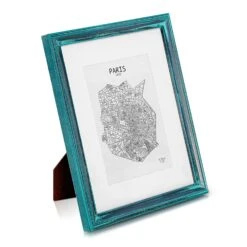 Lancaster Bilderrahmen Rechteckig 24,8 X 19,3 Cm Fotos Passepartout Holz