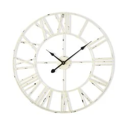 Queensway 60 Wanduhr Metallrahmen Geräuschlos Ø 60 Cm