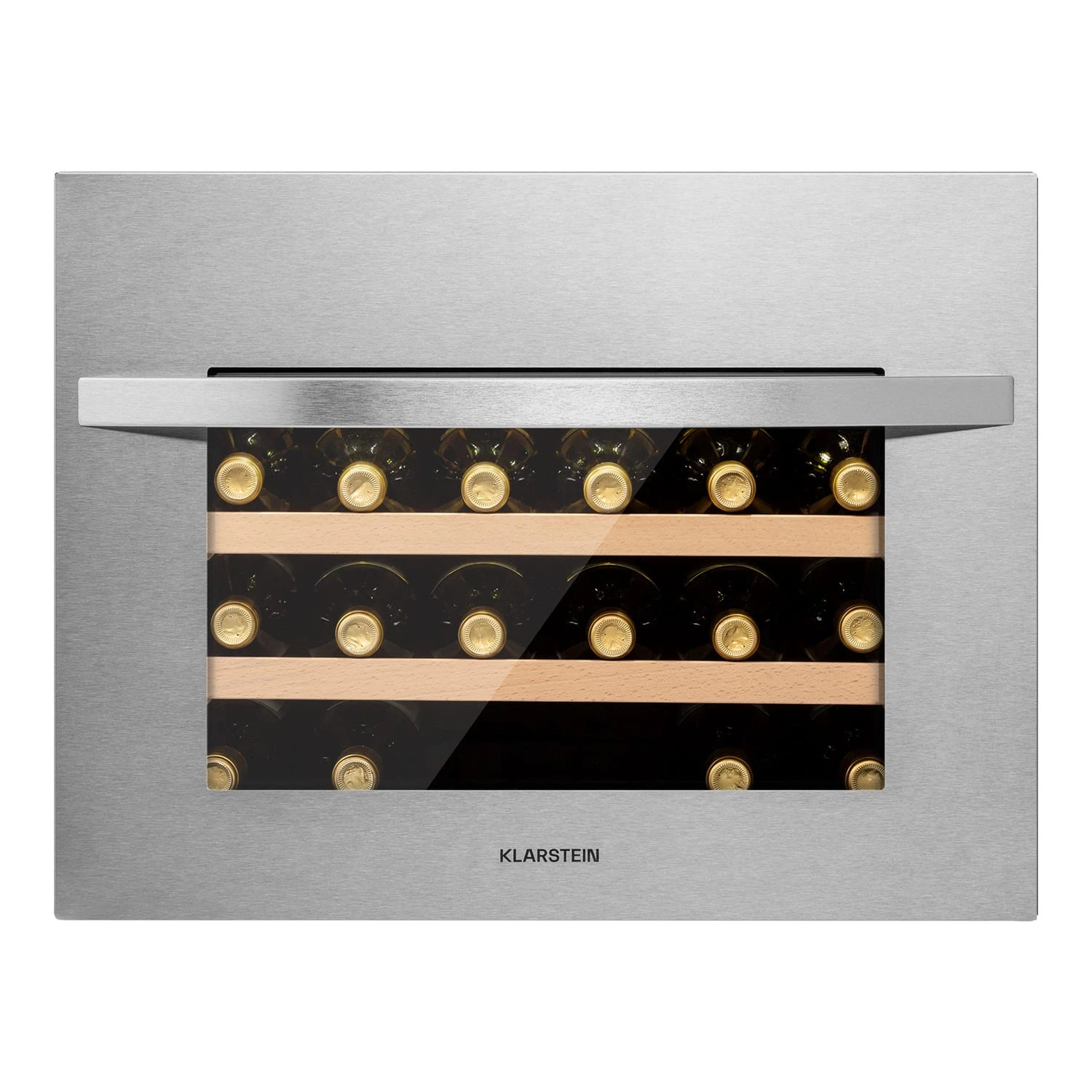 Vinsider 24 Built-In Uno Weinkühlschrank Einbaugerät 1 Zone 24 Flaschen Edelstahl