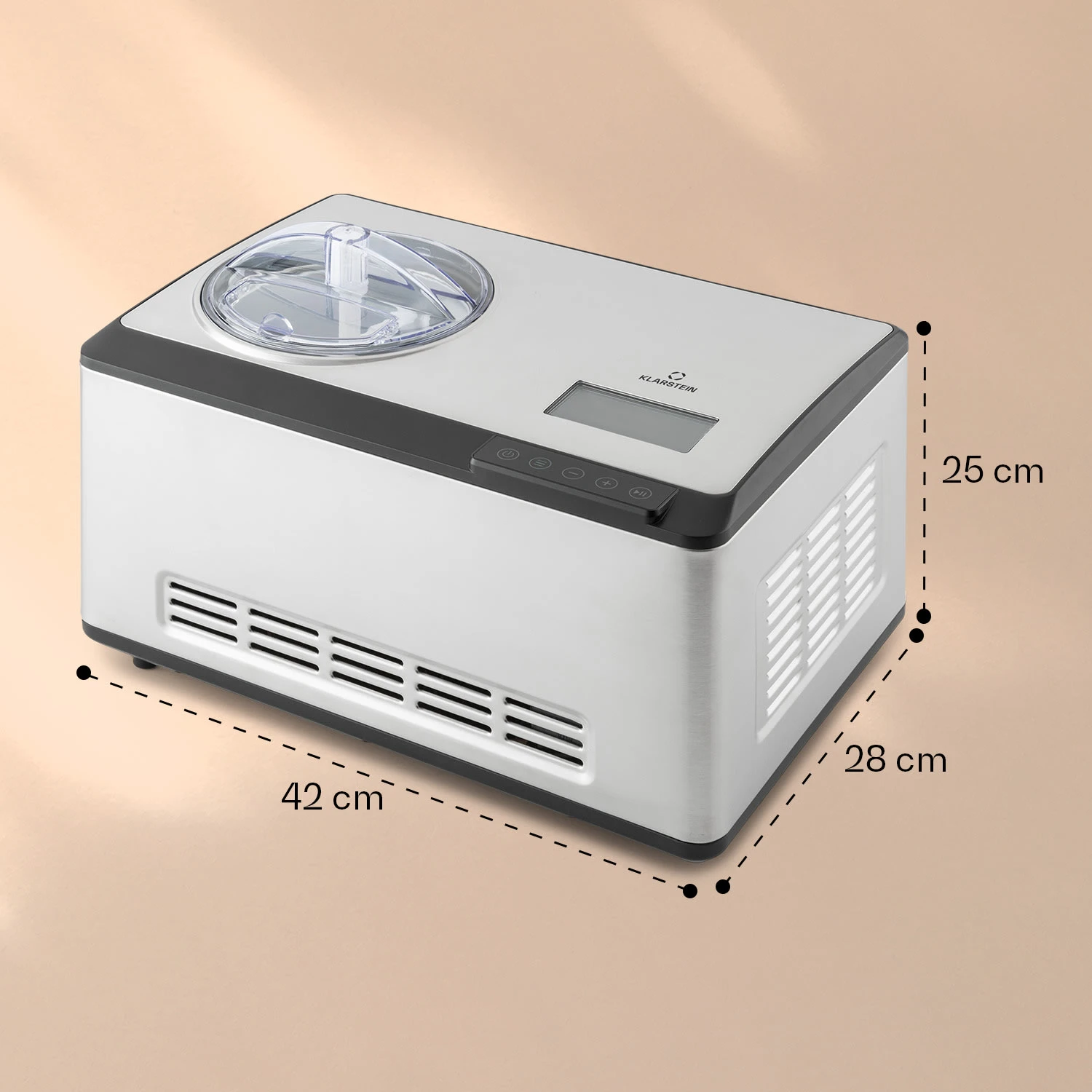 Dolce Bacio Smart Eiscremebereiter Yogurtmaker Kompressor 2 Liter WiFi Touch Edelstahl – Bild 8