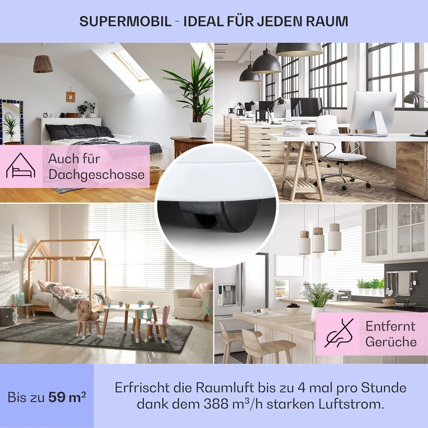 Kraftwerk Eco Smart 11 Klimaanlage 3-in-1 11500 BTU App Fernbedienung – Bild 5