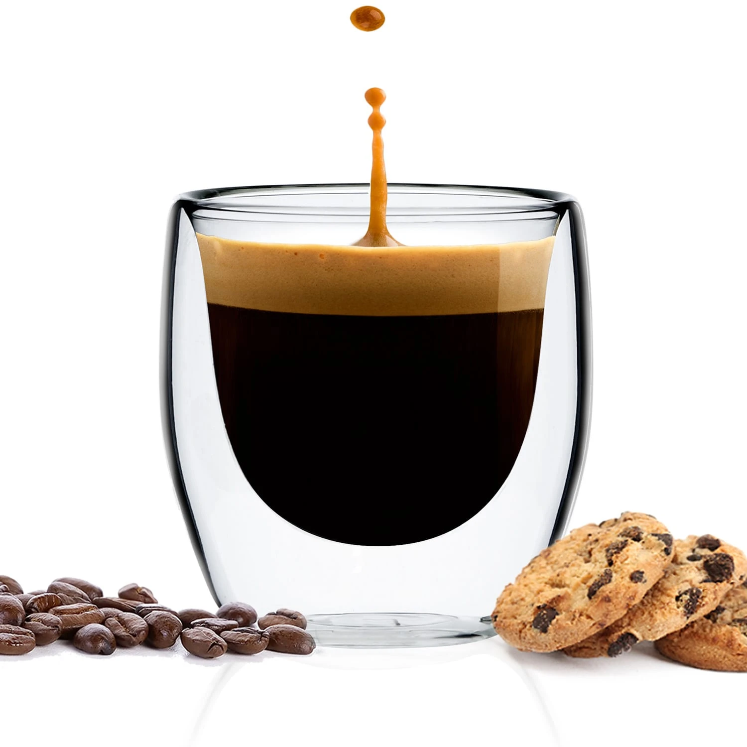 Glaswerk Vienna Doppelwandige Thermogläser 80 Ml Handgemacht Borosilikatglas – Bild 5