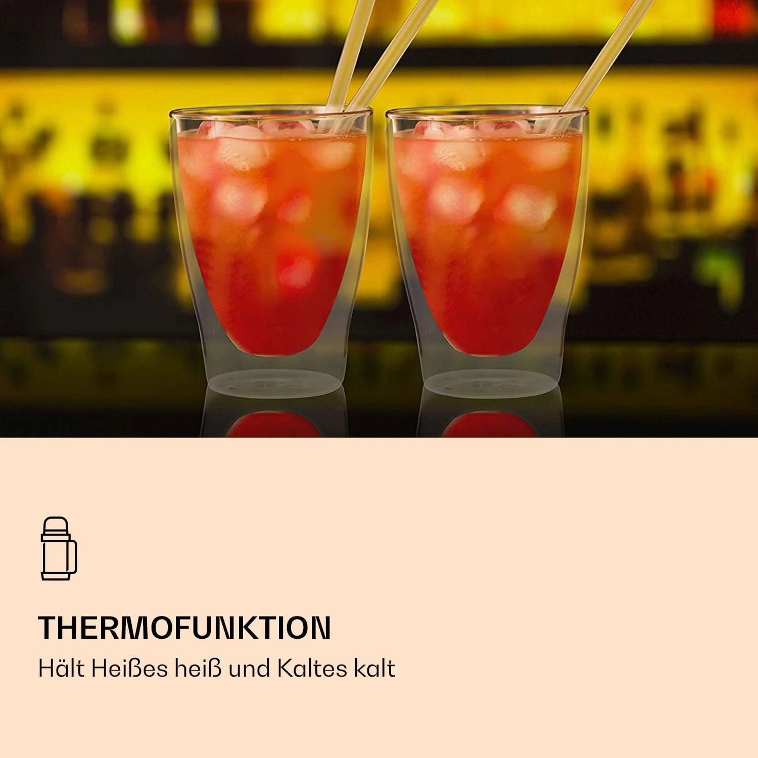 DUOS Doppelwandiges Glas | Thermoglas | 310 Ml | Trinkglas | Espressoglas, Teeglas, Shotglas | Für Heiße Und Kalte Getränke | Borosilikatglas| Hitze- Und Kältebeständig | Handgemacht | Spülmaschinenfest | Schwebe-Effekt – Bild 4