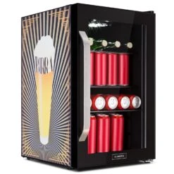 Beersafe 70 Birra Edition Kühlschrank 70 Liter 3 Böden Glas Edelstahl
