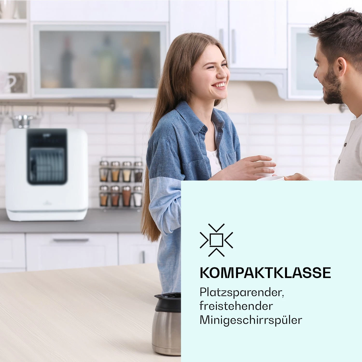 Melville 3 Geschirrspüler Freistehend Installationsfrei 3 Gedecke – Bild 2