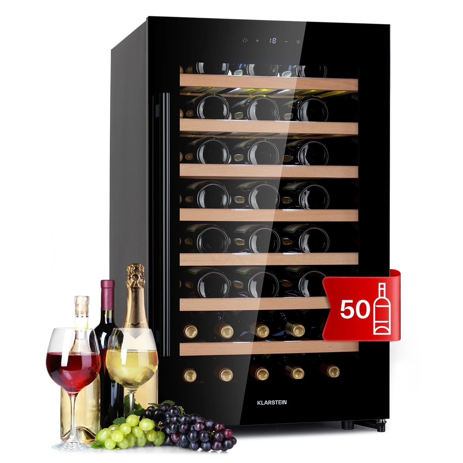 Barossa 50 Uno Weinkühlschrank 1 Zone 120 Ltr 50 Fl Touch-Display