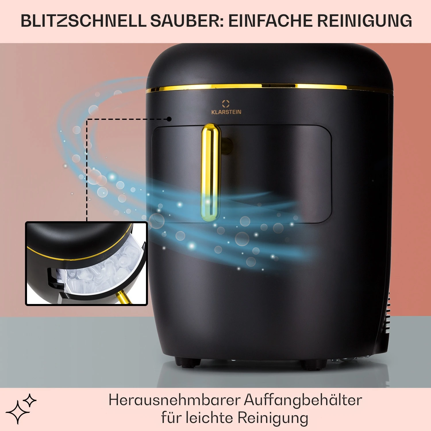 Passau Eiswürfelmaschine 2 Größen 15 Kg/24 H Auto-Clean – Bild 5