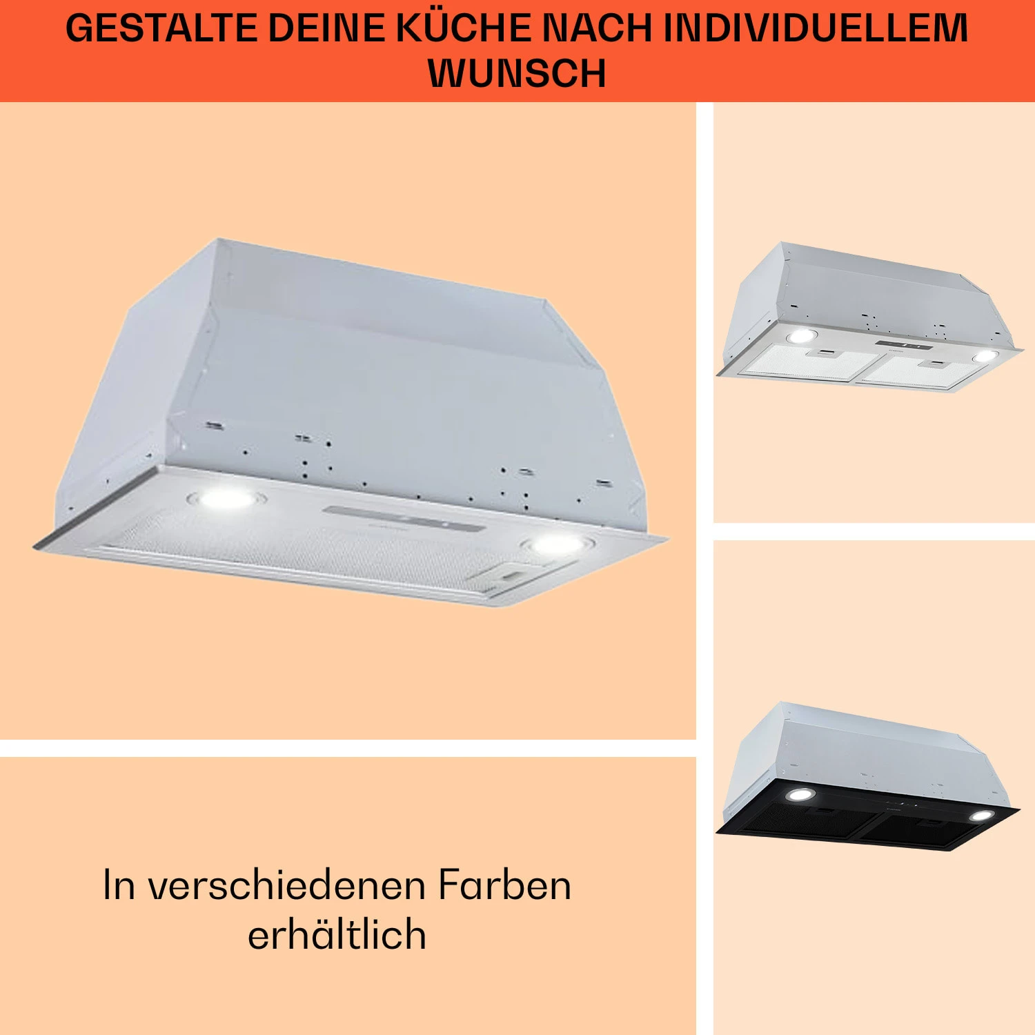 Camila Dunstabzugshaube Einbau 52 Cm 397 M³/h LED Touch Edelstahl – Bild 8