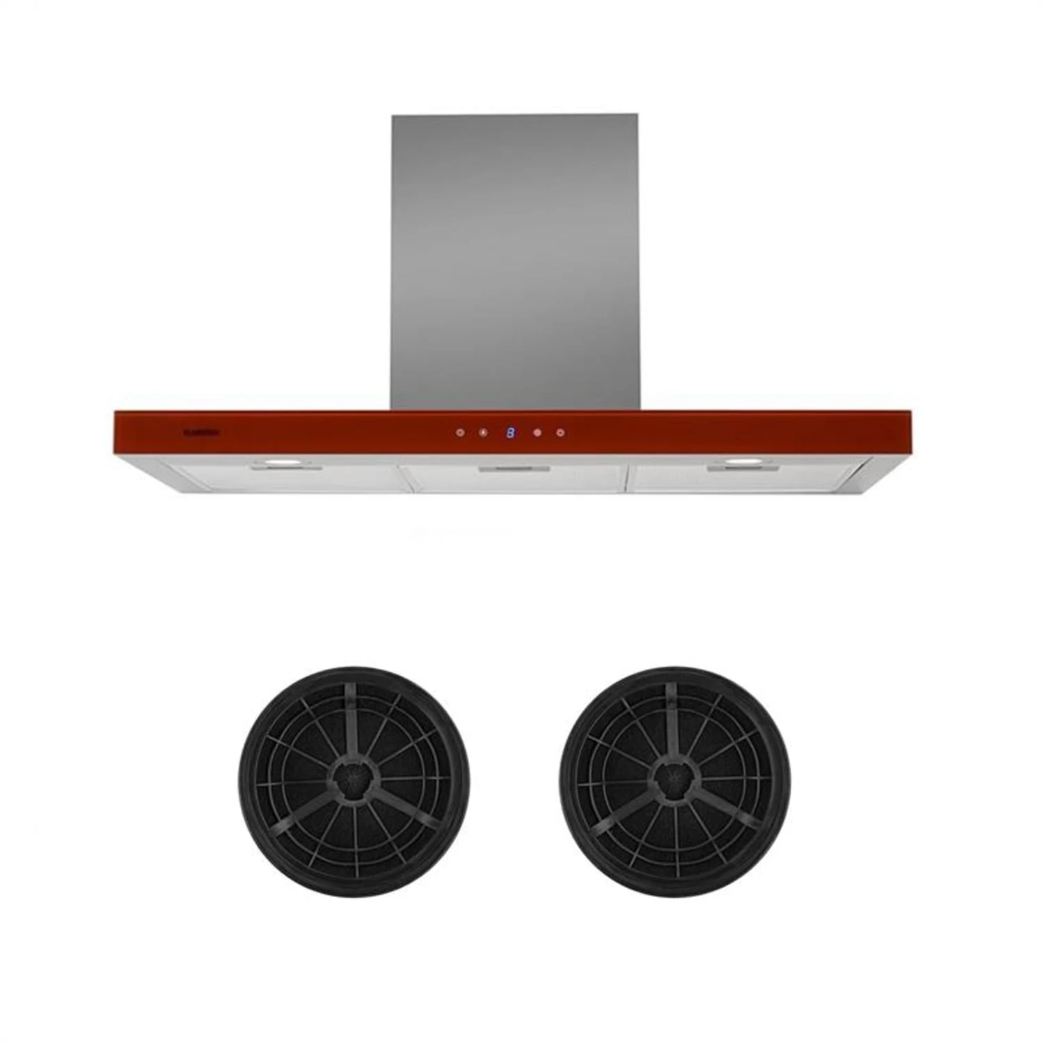 Bon Vivant Rouge Dunstabzugshaube Umluftset Aktivkohlefilter Rot