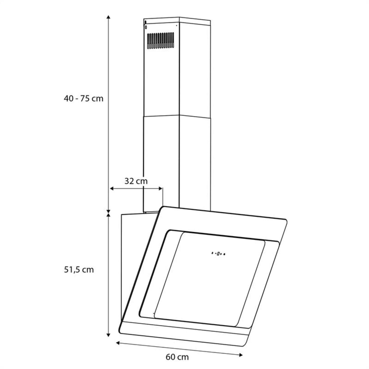 Gusteau Aurora Einbau-Set Backofen + Wandabzugshaube Schwarz Edelstahl – Bild 10